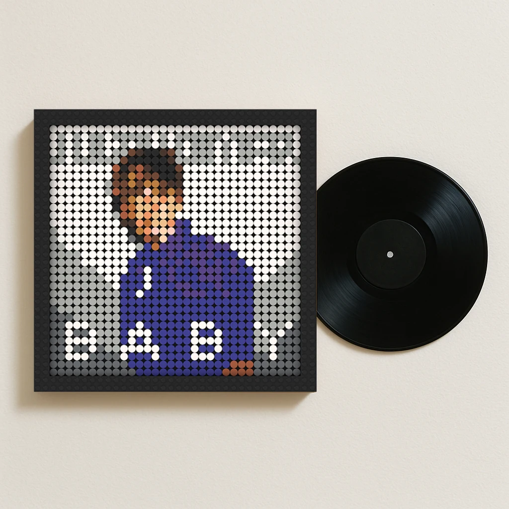 

Постер с Джастином Бибером, поп-музыка, R&B, обложка альбома, конструктор из кирпичиков, картина для декора гостиной, спальни, бара