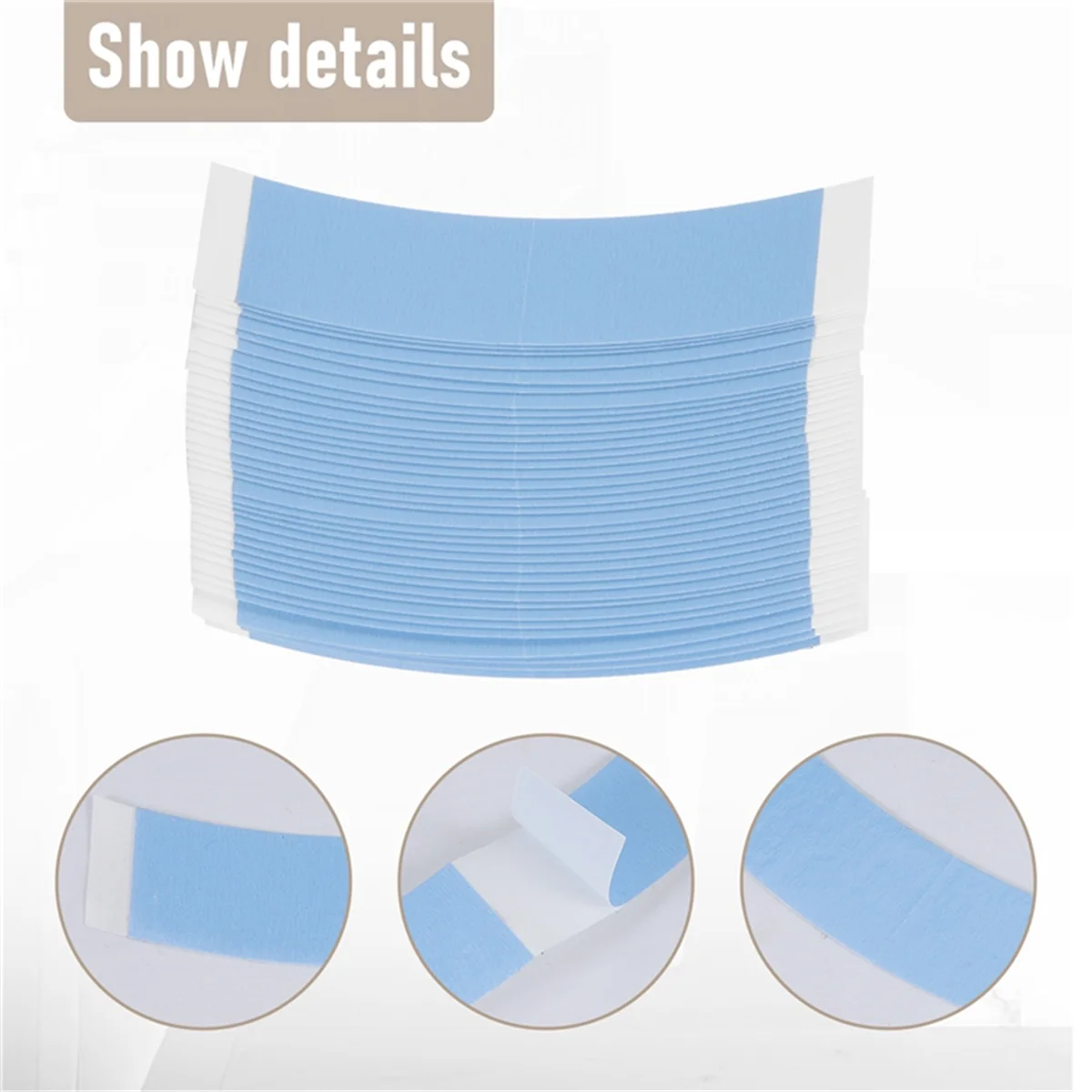 ABNP 360Pc/Lot Blue Fixed Wig Double Sided Tape Hair System Adhesive Extended Wig Strip Waterproof for Toupee Lace Film