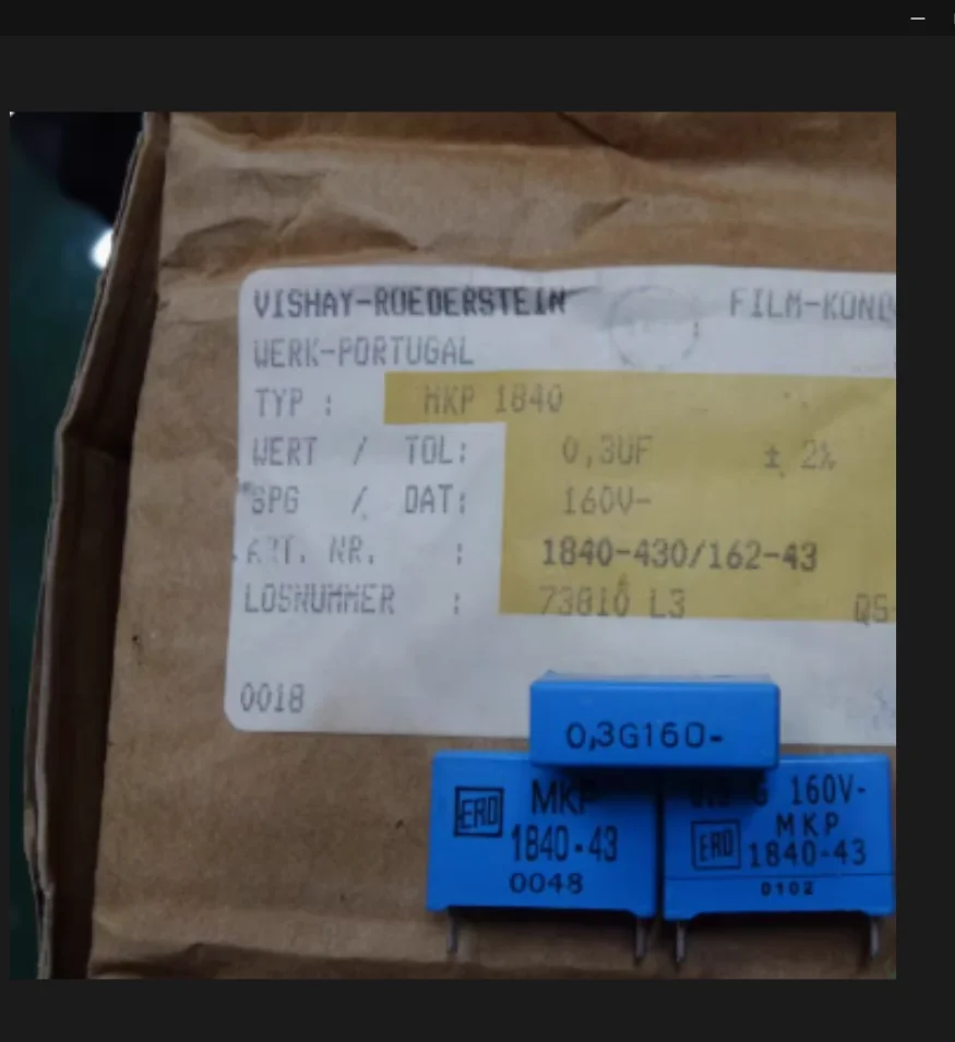 

ERO MKP1840 0,3 мкФ/160 В для 0,33 мкФ 330nf u33 P15 мм Новый пленочный конденсатор Smurf
