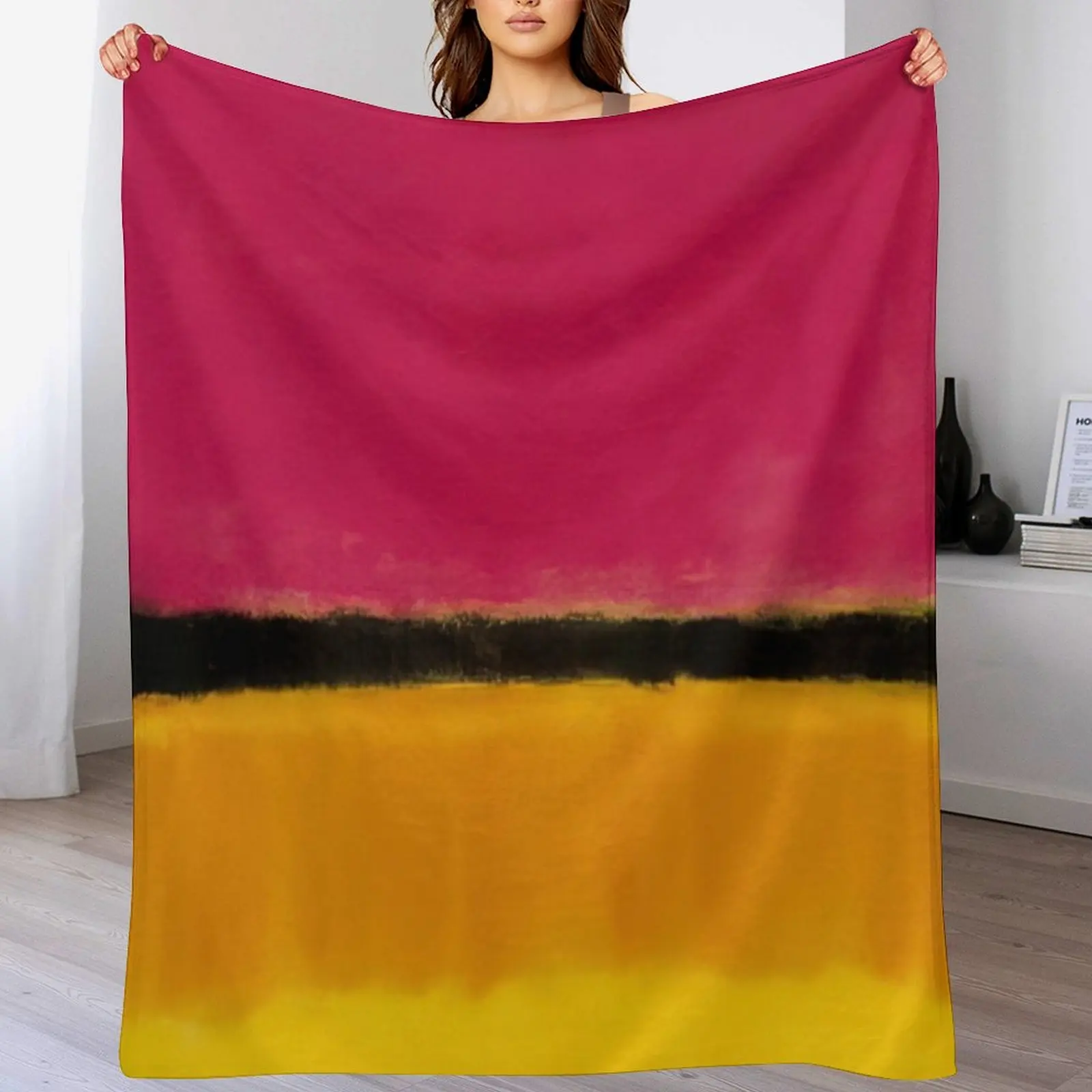 

Mark Rothko - Violet, Black, Orange, Yellow on White and Red - 1949 Throw Blanket All Season Soft Lightweight Blanket for Home
