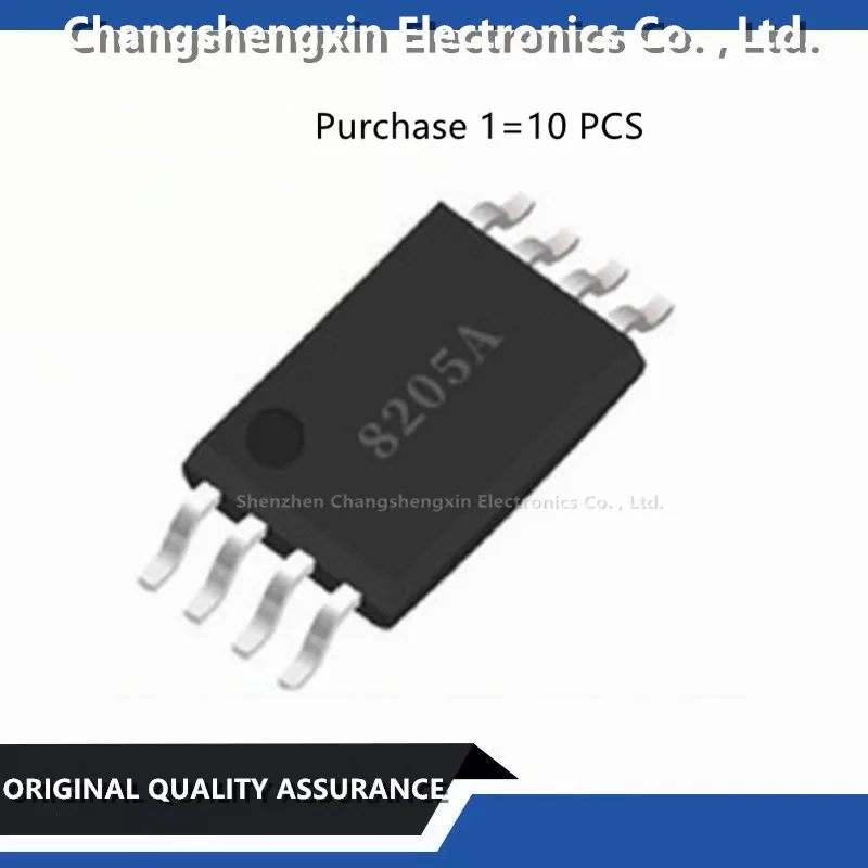 10PCS 8205LA brand new original TSSOP8 MOS field-effect transistor lithium battery protection IC chip 8205A