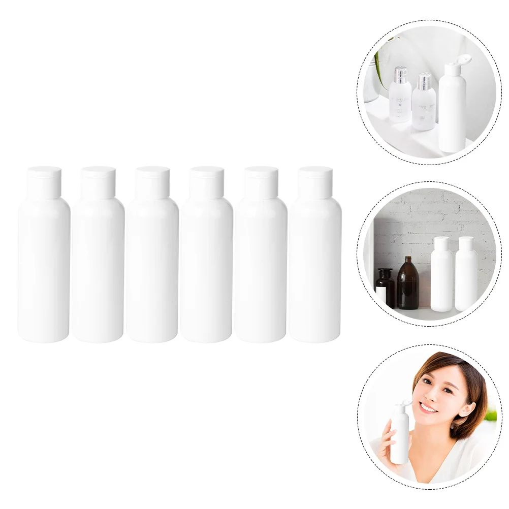 

6Pcs Cosmetics Storage Bottles Refillable Empty Plastic Travel Liquid Lotion Shampoo Dispenser Bottles Storage Bottle