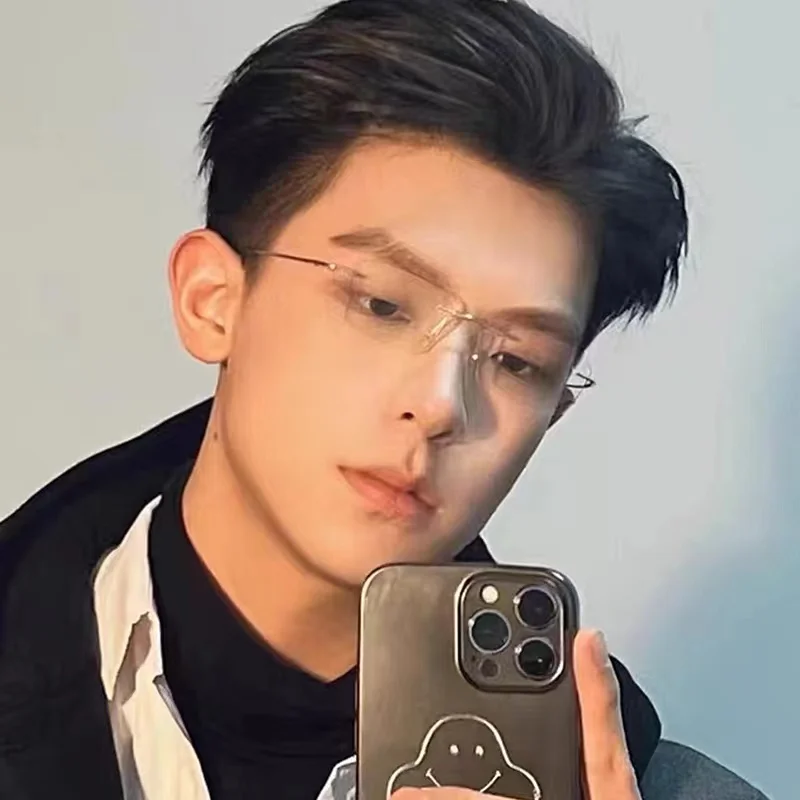 ultra-light-pure-titanium-frameless-glasses-for-men-and-women-trendy-and-handsome-suitable-for-near-sightedness-can-be-custom