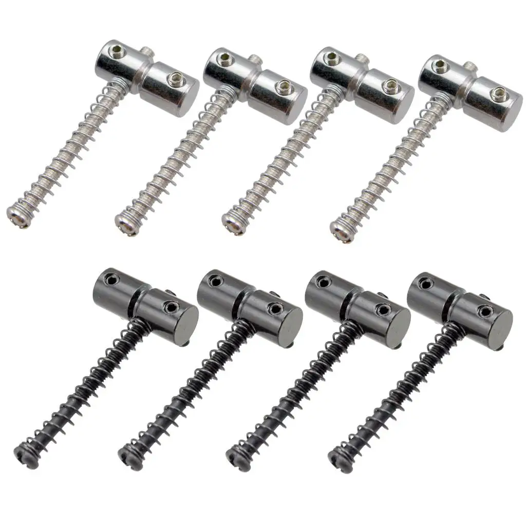 Electric Bass Saddles Sturdy Bridge Saddle Set for 5 String Bass Guitars High Quality Zinc Alloy