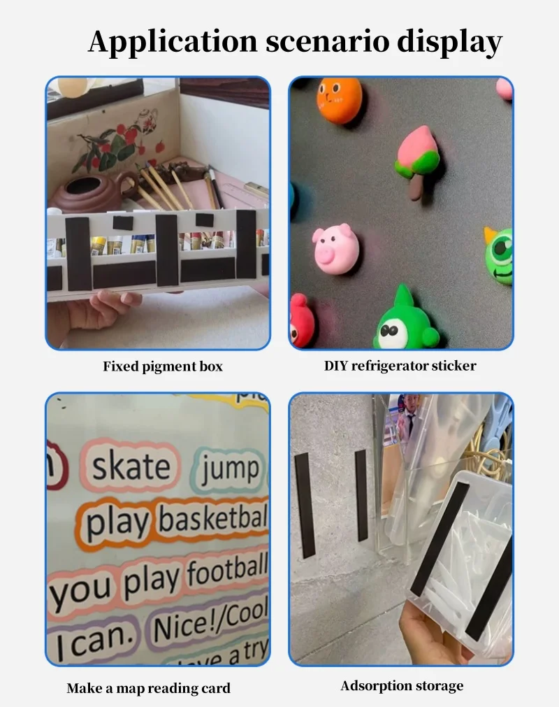 3M شريط لاصق مغناطيسي قوي سمك 1 مللي متر 1.5 مللي متر وسائل تعليمية خاصة لينة لاصق مغناطيسي للحرف اليدوية مكتب والمنزل