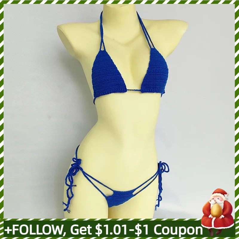 Women Micro Bikini Cotton Thong Swimsuit 2024 Beach Spa Sexy Bikini Set Swimming Suit