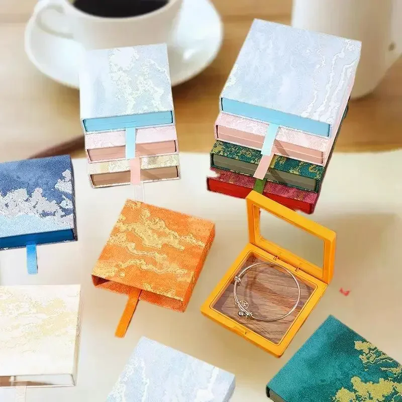 

Pull-Out Jewelry Box Floating Drawer Jewelry Display Case Bracelet Necklace Ring Holder Packaging Boxes