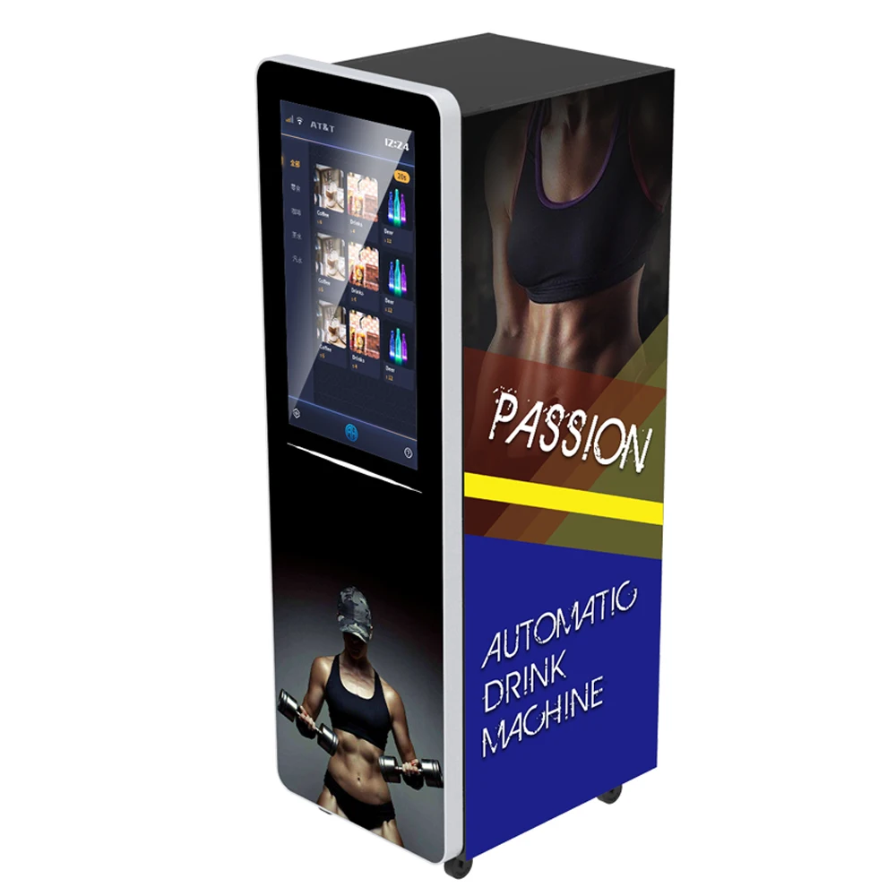 Cross-border Special Offers QR Code Commercial Customized Automatic Self Service Vending Machine Protein Shake Vending Machine