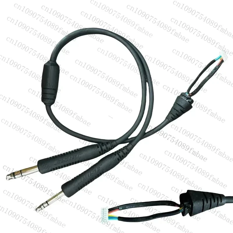 Strong Robustness Used For Bose A20 aviation noise-cancelling headphones, dual plug headphone cable LY