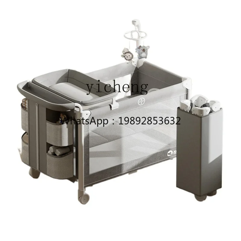 AG  Baby Bed Folding Stitching Big Bed  Removable Newborn Baby Diaper-Changing Table Babies' Bed cunas