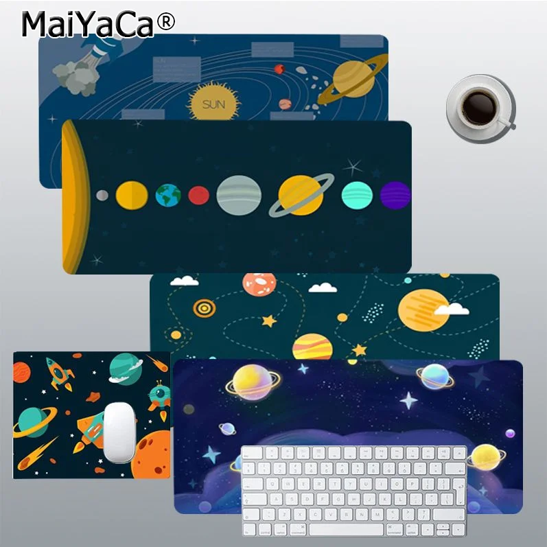 

Space Planet Solar High Quality Gaming Player Desk Laptop Rubber Mouse Mat Size For Game Keyboard Pad