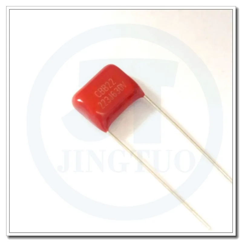 50pcs CBB22 223J630V 630V223J 22nF P10 Lead Pitch 10mm Metallized Polypropylene Film Capacitor