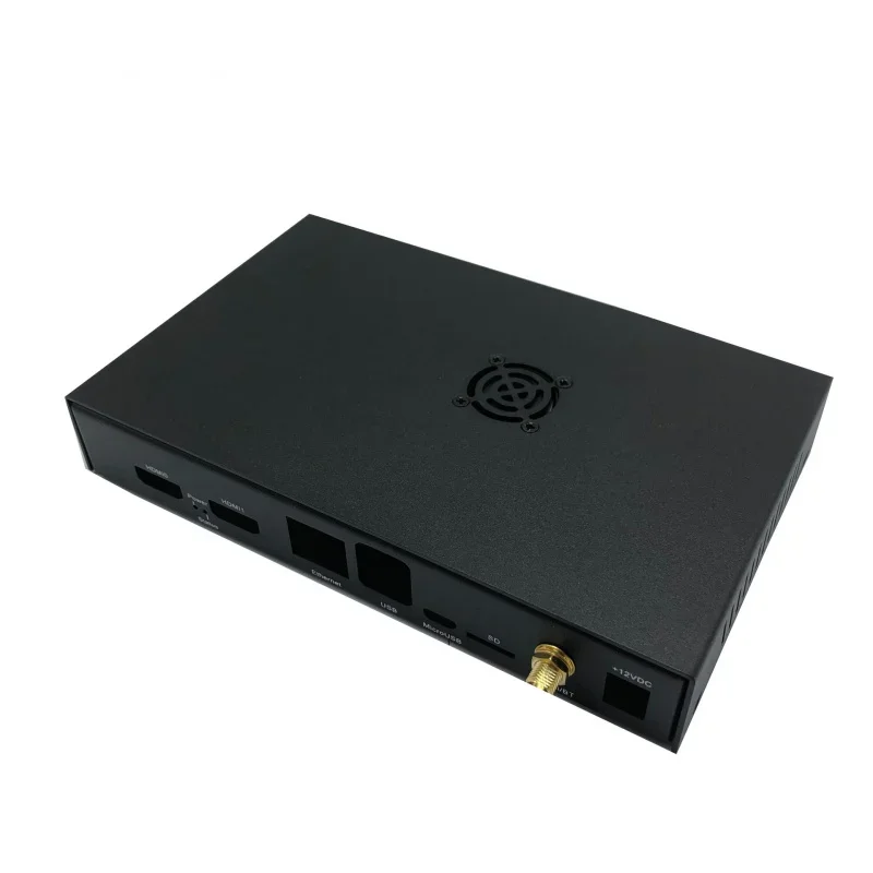 Raspberry Pi RaspberryPi CM4 CM4IOMetal Shell Frosted Black Oxide with Fan Power Button