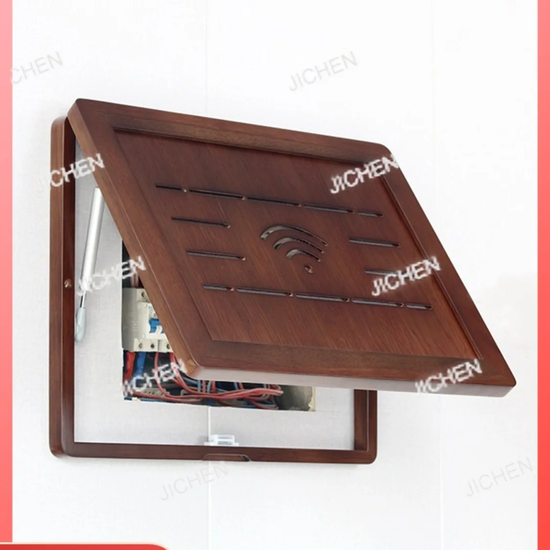 Caja medidora de madera maciza pura, caja de oclusión, caja de señal multimedia, decoración, interruptor vacío, decoración de oclusión WIFI