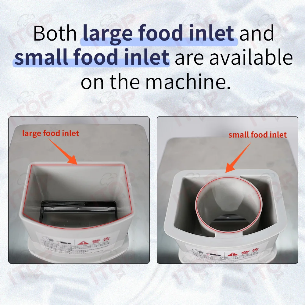 Vegatable Cutting Machine Blade*6, 4 Functions Dicing, Slicing, Wave Strip Cutting, Strip Cutting Both Large& Small Food Inlet