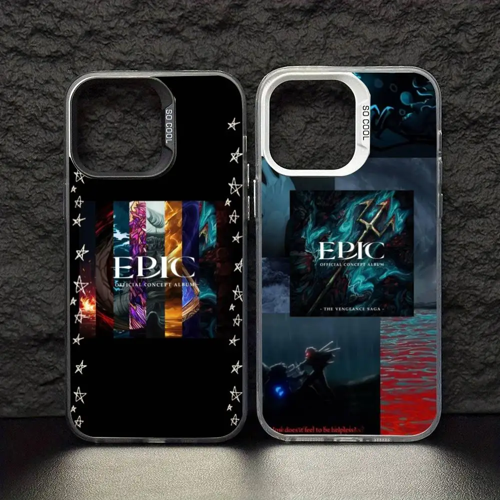 E-Epic The Musical Music Custodia per telefono Colore Argento Shell per IPhone 17 16 15 14 13 12 11 Pro Max Plus