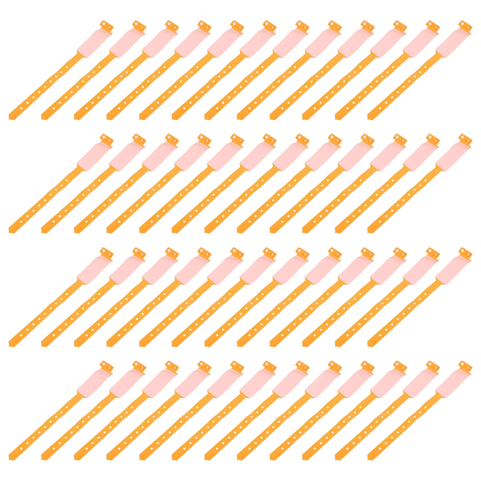 100 Uds pulseras de reconocimiento de identidad bandas de identificación de paciente desechables impermeables de Pvc para uso médico de Hospital cierre a presión