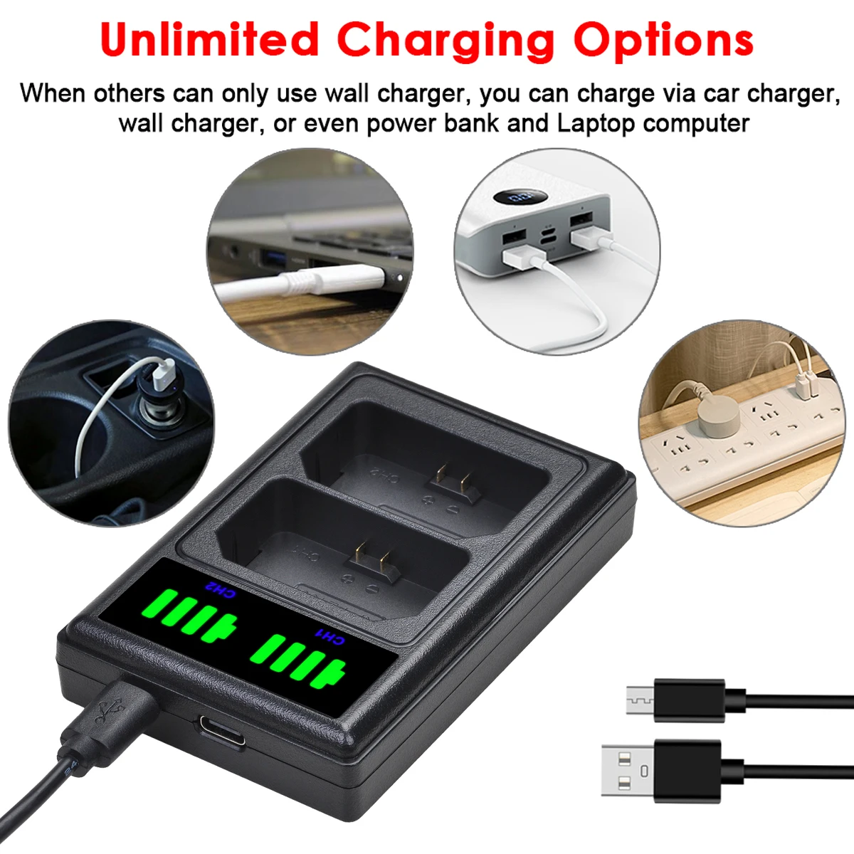 Batmax NP-FZ100 NP FZ100 LED Dual USB Charger for Sony NP FZ100 BC-QZ1 Alpha 9 Alpha 9R Sony Alpha 9S Digital Camera Battery