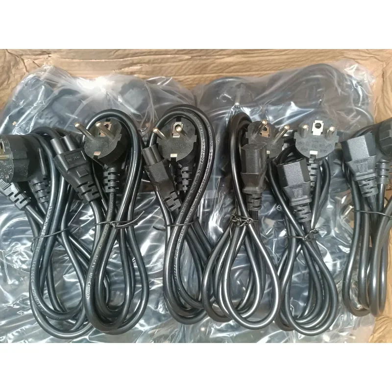 for European Standard Plum Blossom Three Hole Power Cord 1.5m Electronic Components New Euro Style Product Word Cable