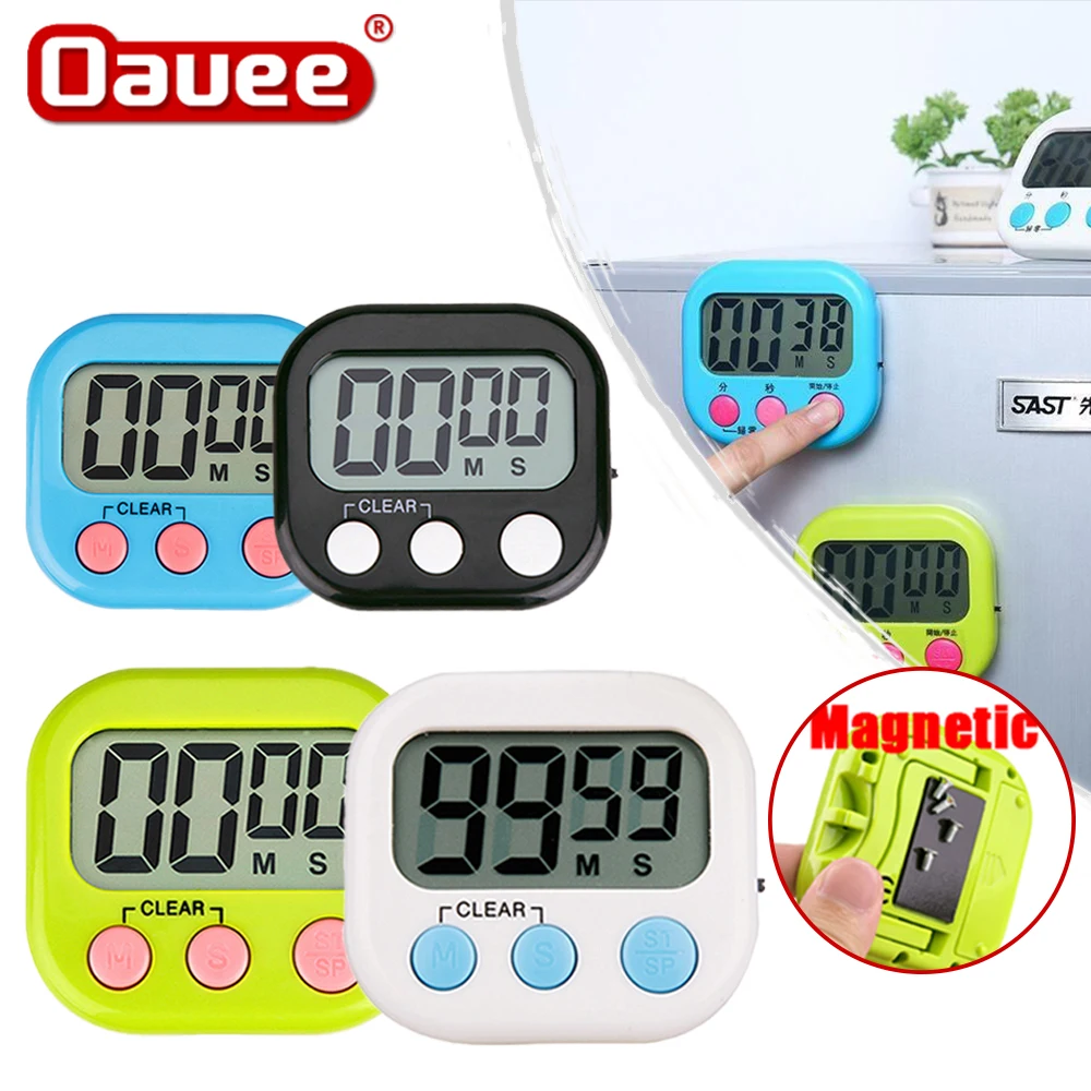 Magnetic LCD Digital Kitchen Countdown-Timer Stoppuhr mit Stand Praktische Kochen Backen Sport Wecker Erinnerung Werkzeuge