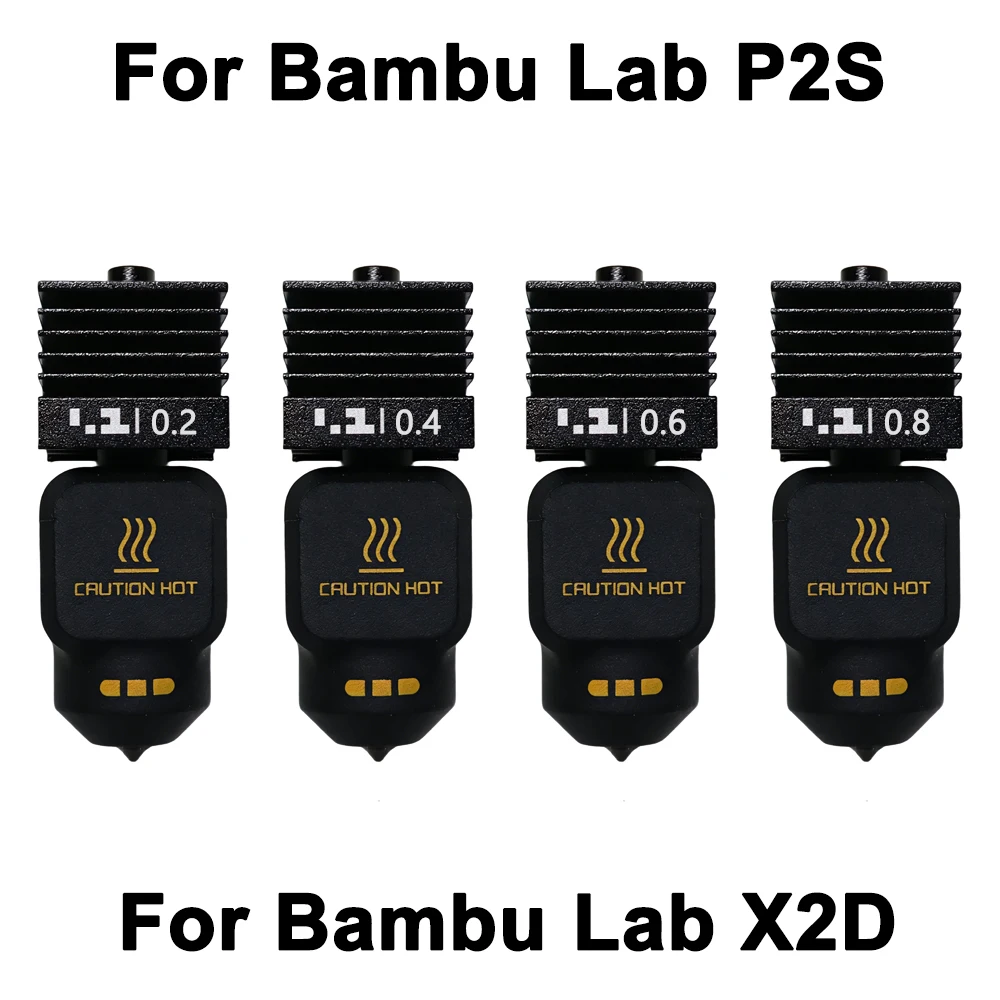 

Hotend For bambu lab p2s/X2D Fast Printing Upgrade Hotend Standard flow Quick Replacement Nozzle