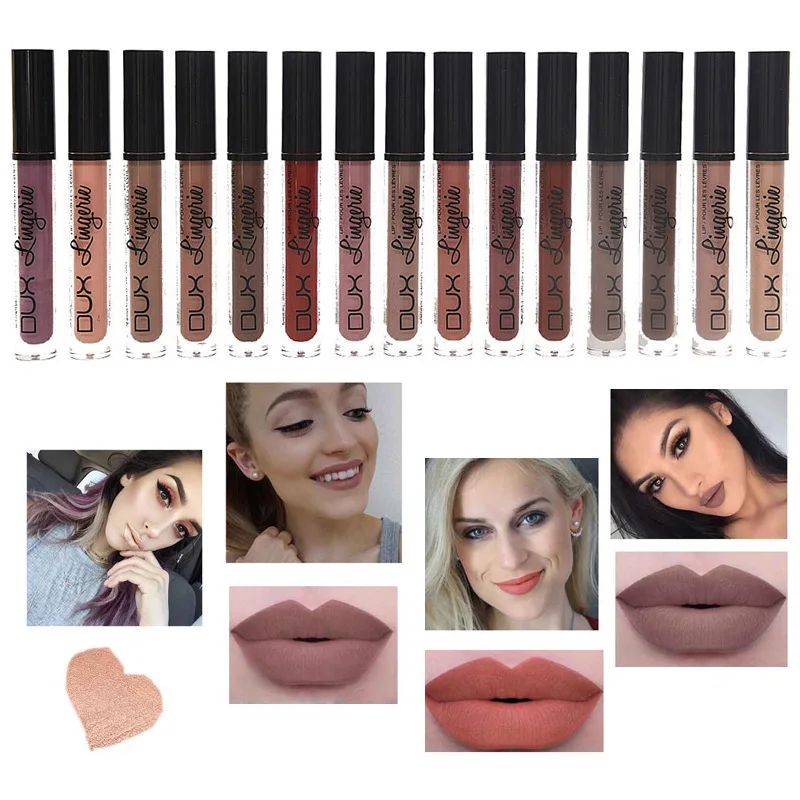 New Brand Makeup Lipstick Matte Lipstick Brown Nude Chocolate Color Liquid Lipstick Lip Gloss Matte Batom