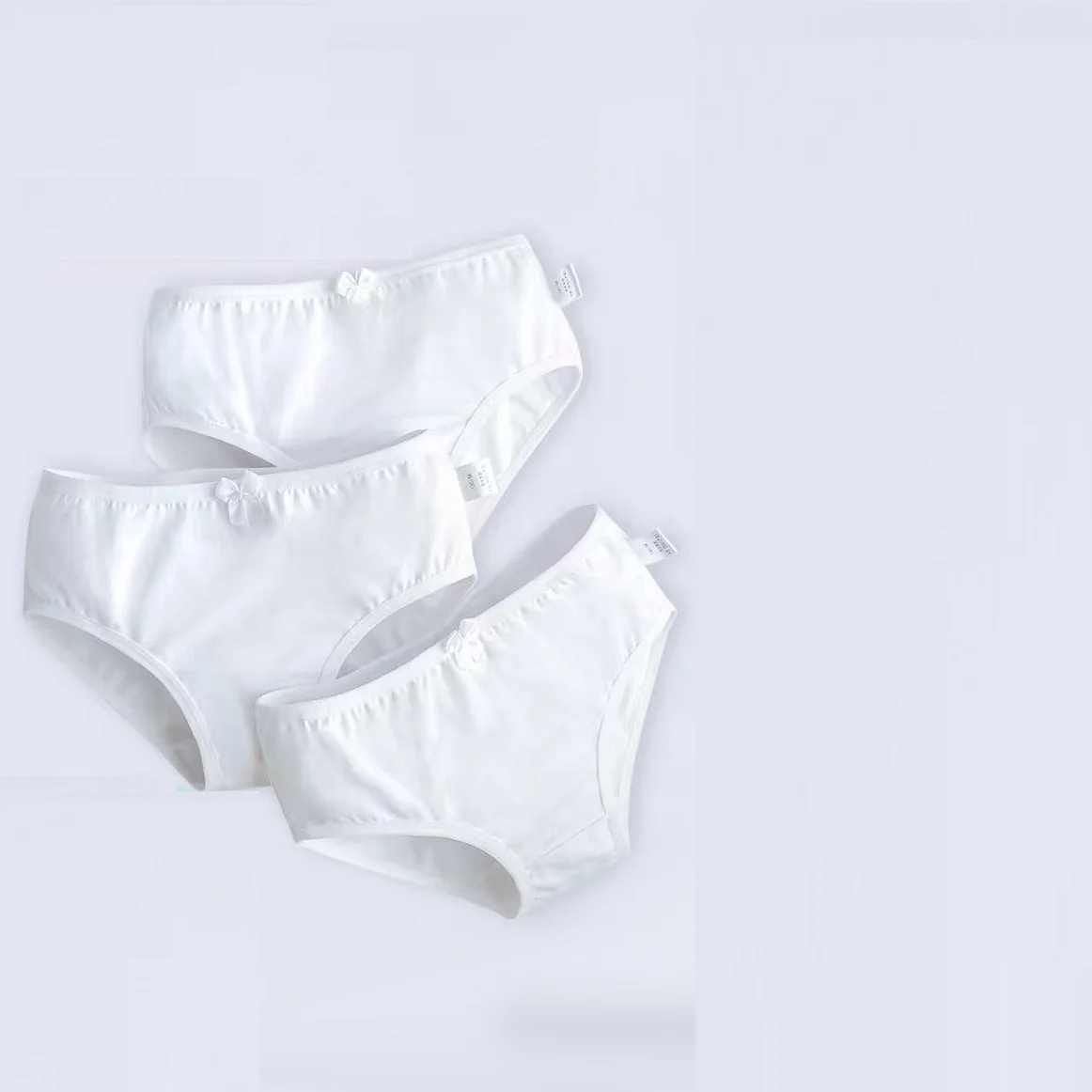 Character Mix style Girls Panties 6pc/Bag Baby 95%Cotton Children Underwear Kids Girl Briefs 3-13y Pants Students solid white