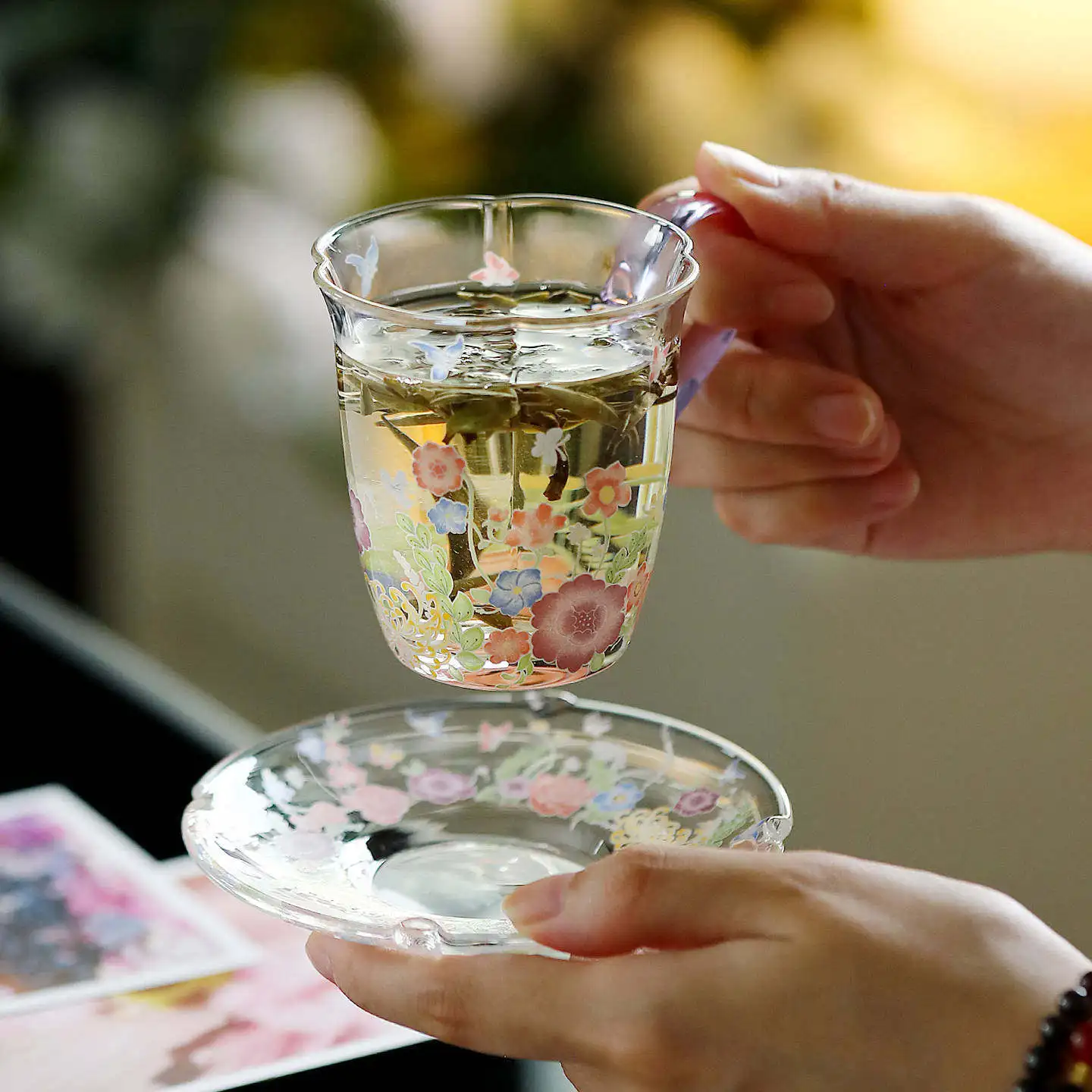 Kettle Children Coffee Cup Set Accessories Flatten Chinese Coffee Cup Set Portable Modern Plates Stolik Kawowy Cafe Accessories