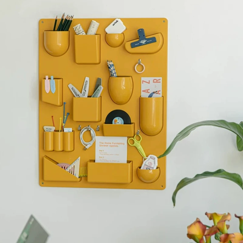Wall Shelf Desk Storage Room Stuff Puzzle Board Gadgets Stationery Office Storage Post It Holder Plastic Repisa Home Accessories