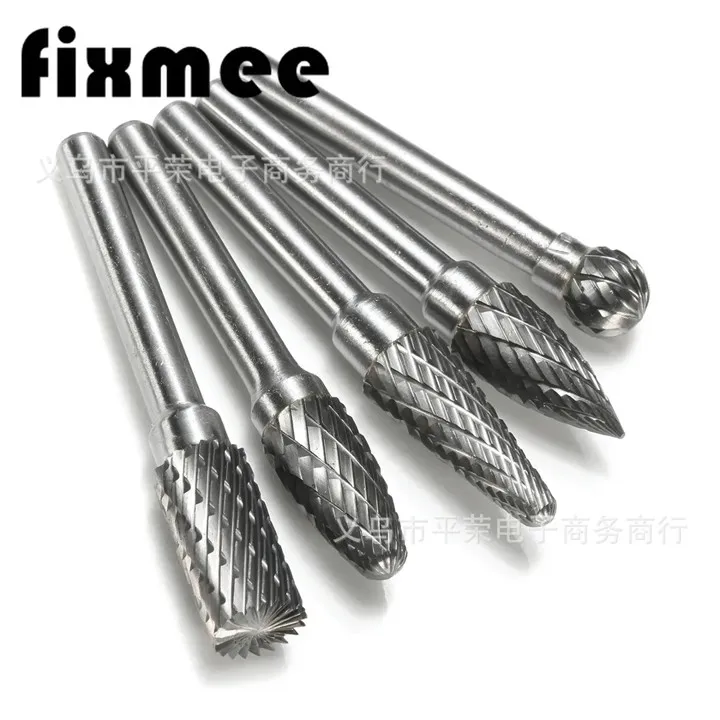 Grinder Drill Rotary Cutting Burs 6x8mm 1/4