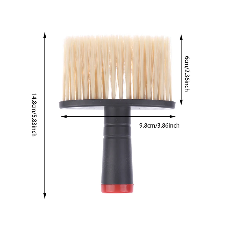 Spazzole per spolverino professionale per il viso con collo morbido spazzola per capelli pulita per capelli da barbiere spazzola per barba taglio per parrucchieri strumenti per lo Styling