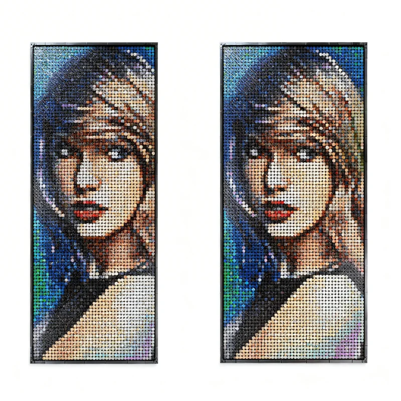 4801pcs MOC 31205x2Taylor Swift Art Model Toy Building Blocks Construction Christmas Gifts Idea Education Kids Brick Assemble