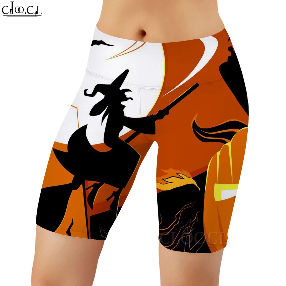 CLOOCL Sexy Mode Vrouwen Legging Halloween Heks Cartoon Print Casual Gym Workout Naadloze Legging Vrouwelijke Slanke Joggingbroek