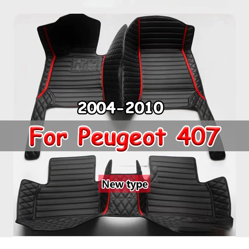 

Автомобильные коврики для Peugeot 407 2004 ~ 2010, коврики, интерьерные части, кожаный коврик, защитный коврик, автомобильные аксессуары 2005 2006 2007
