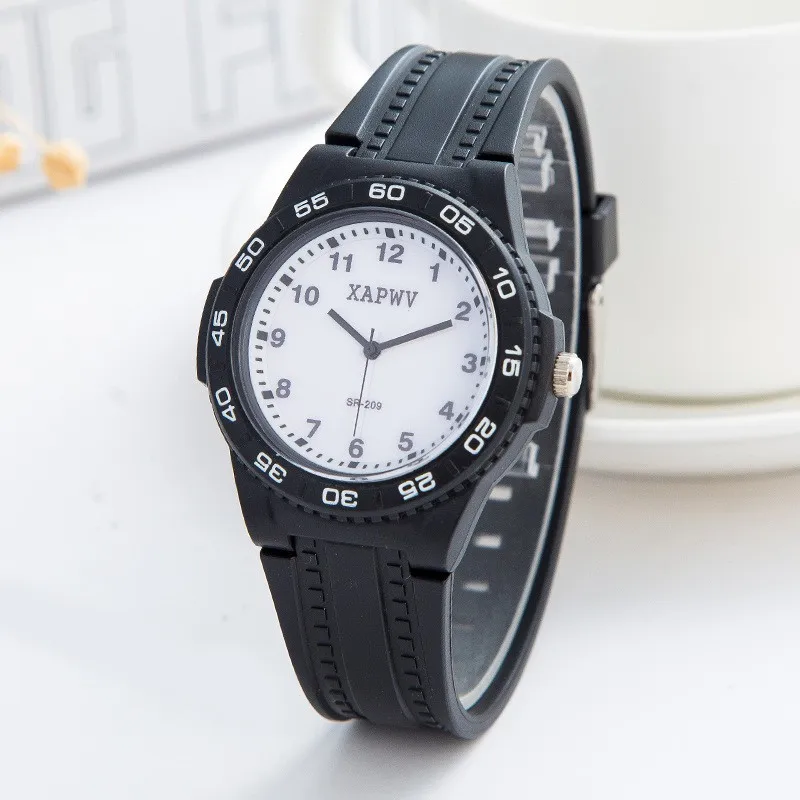 Trendy Quartz Waterproof Children's Silicone Watch Sports Fashion Casual Male Student Watch Female Wristwatch