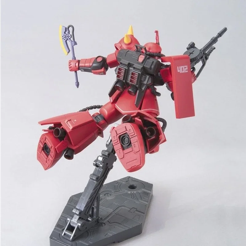 Bandai Genuine Gundam Model Kit Anime Figure HG 1/144 MS-06R-2 Zaku Ⅱ Collection Gunpla Anime Action Figure Toys for Children