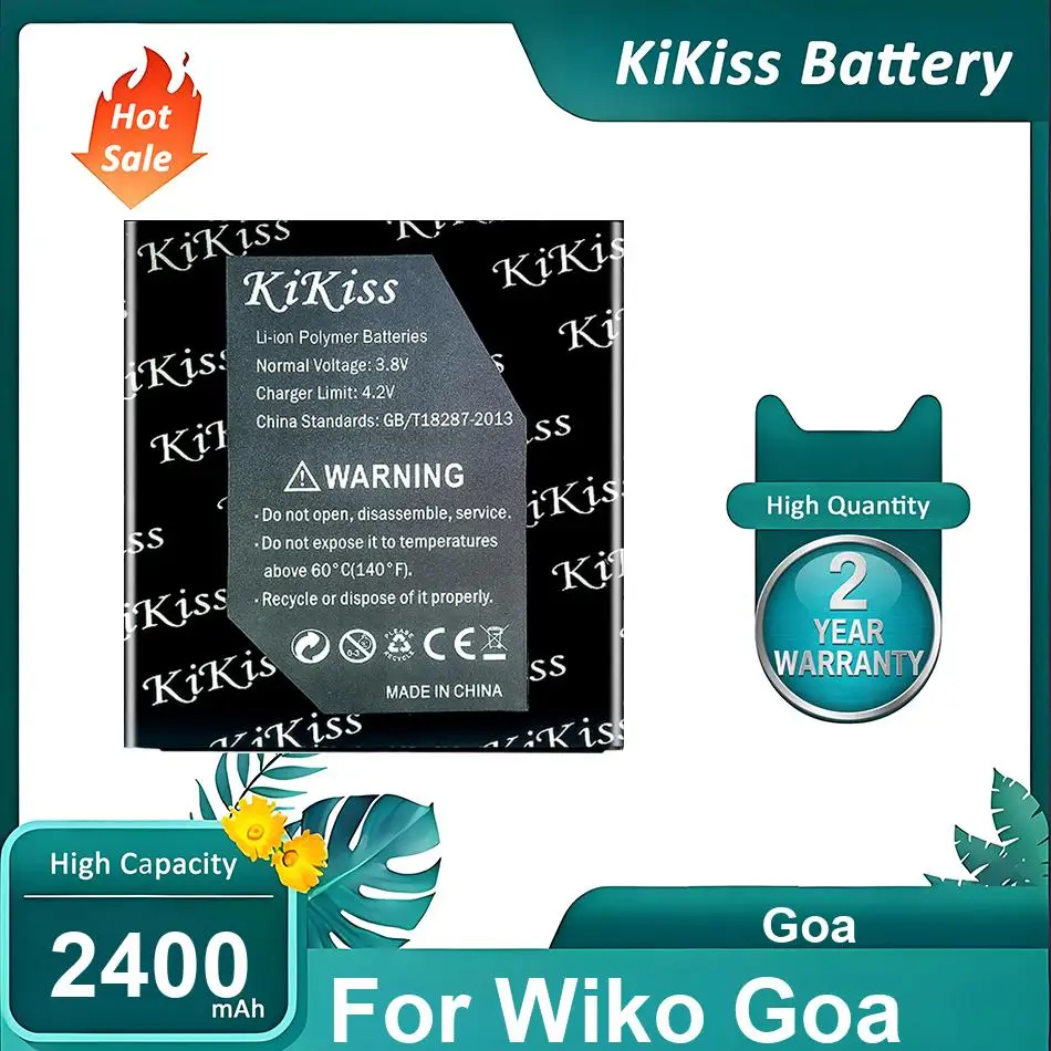 

KiKiss Battery For Wiko Goa,Goa,2400mAh