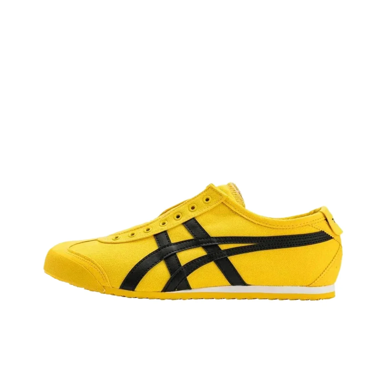 Asics Onitsuka Tiger MEXICO 66 Canvas Shoes Classic Women Men Sneaker Lightweight Yellow-black