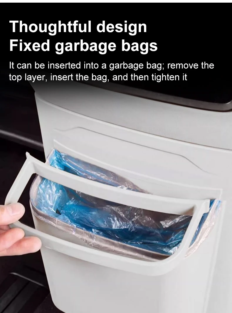 ل Denza D9 2024 2025 سلة مهملات السيارة الثلاجة المضادة للركلة غطاء مقاوم تخزين متعدد الوظائف تخزين الملحقات الداخلية