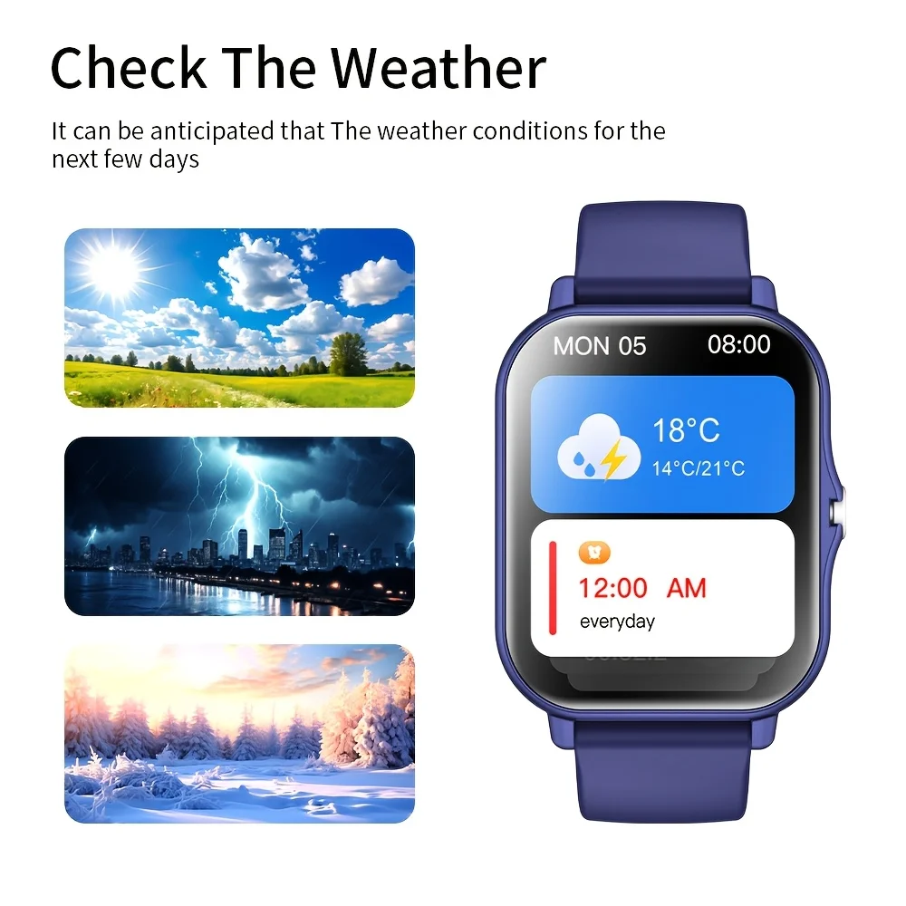 [Smart Watch, Wireless] Wireless Men'S And Women'S Smart Watch, 1.83-Inch Full Screen Touch, Dialing/Answering Calls, Pedometer image 5