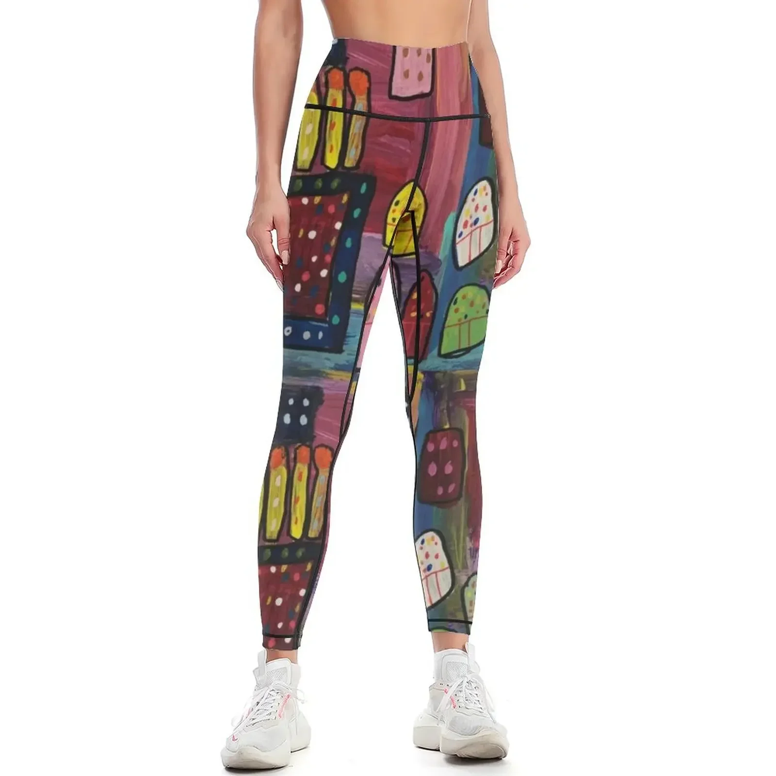 

Happy Birthday by Artemisa M. Leggings Women's fitness active wear Women's gym sports tennis for Womens Leggings