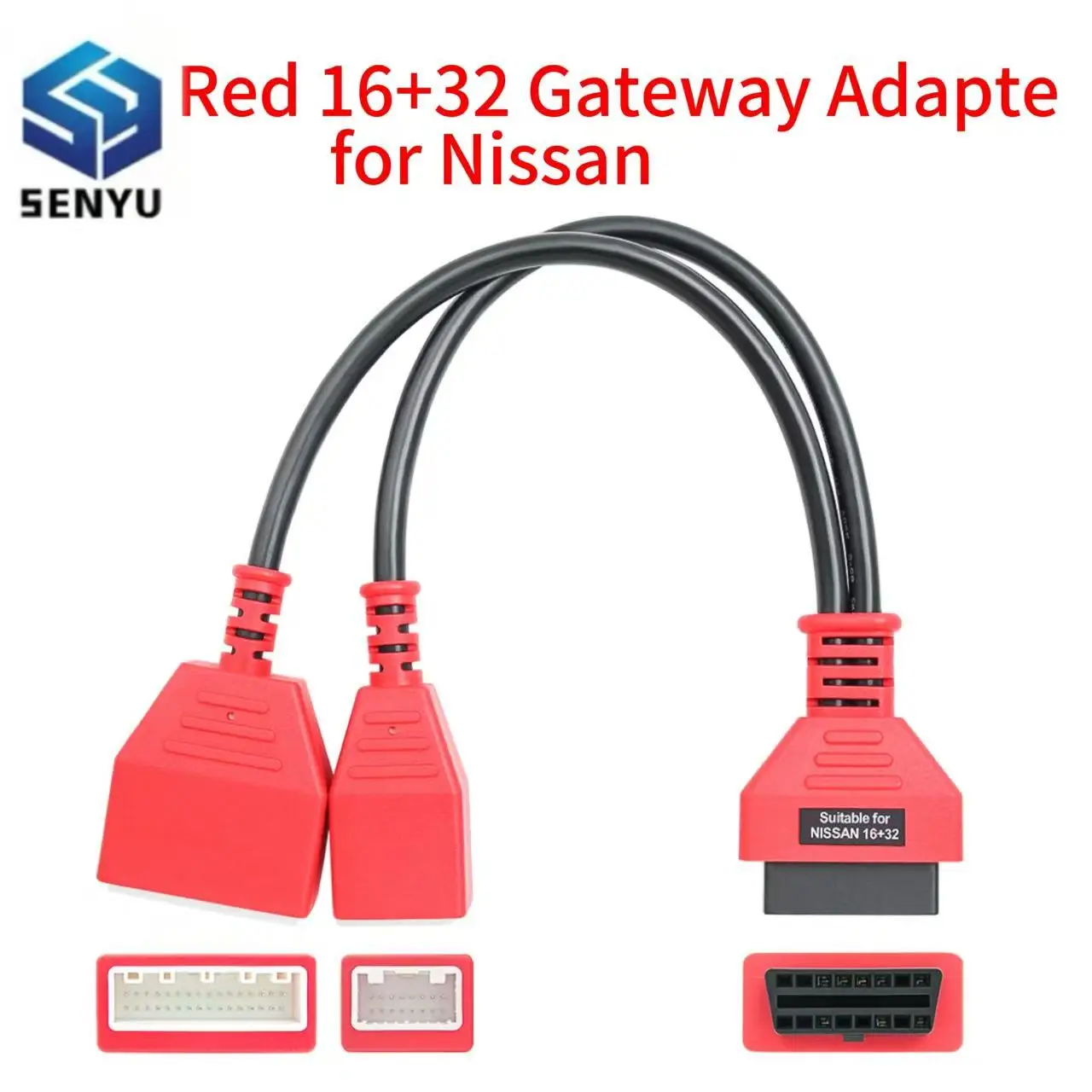 16+32 Gateway OBD2 Adapter Cable for Nissan No Need Password Work with Autel IM508 IM608 Lonsdor K518SE OBD 2 Connector Car Tool