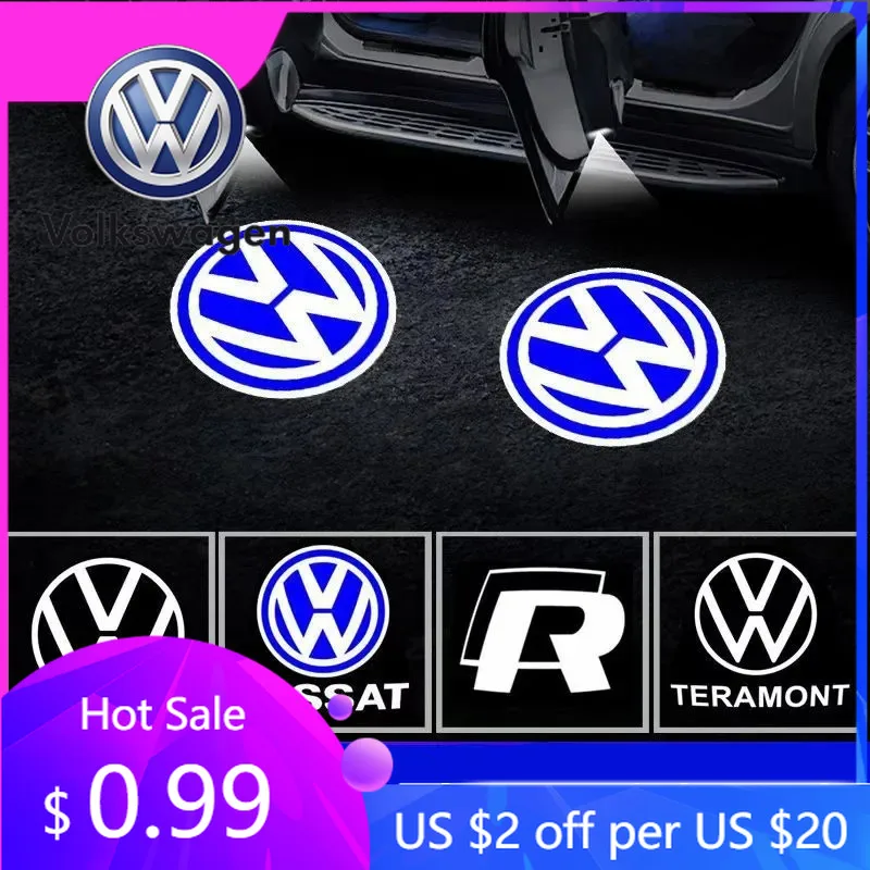 

Спойлеры Крылья для Volkswagen VW Автомобиль Добро пожаловать Свет Дверь Боковой проектор Индукционная лампа Аксессуары Golf Tiguan Passat Touareg Mag