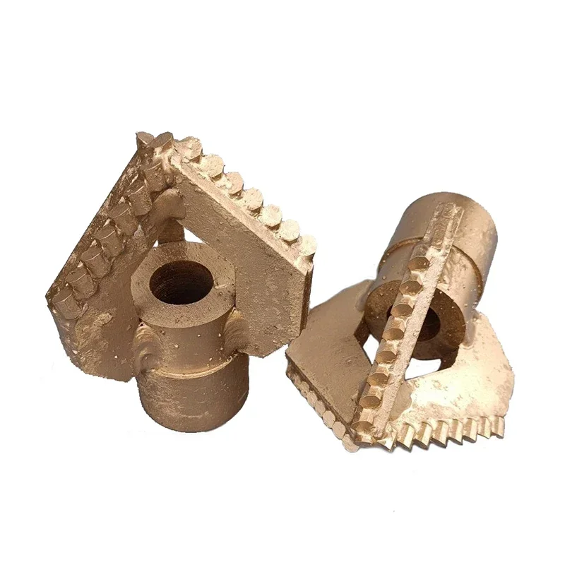 1pc Three Wings Octagonal Alloy Drill Bit 3 Blade Excavation Artesian Well Exploration Drill Rig Geological Drilling Accessories