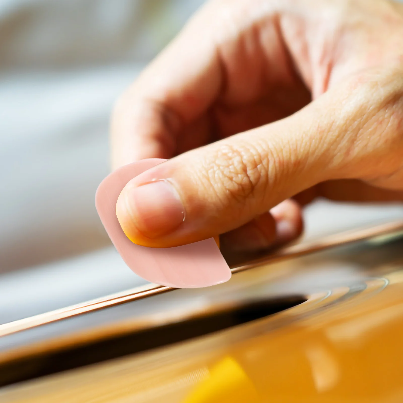 

1 Set Fake Nails For Kids Beginners Soft Protective Finger Guards School Music Practice Accessories False Nail Tips