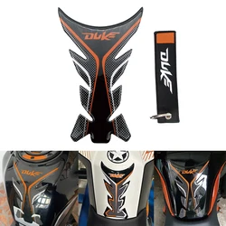 Motocicleta Tanque de Combustível Pad com Keychain, Adesivo Decorativo, Protetor de Capa, Decalque, Peças para KTM Duke 125, 200, 390, 690, 990, 1290