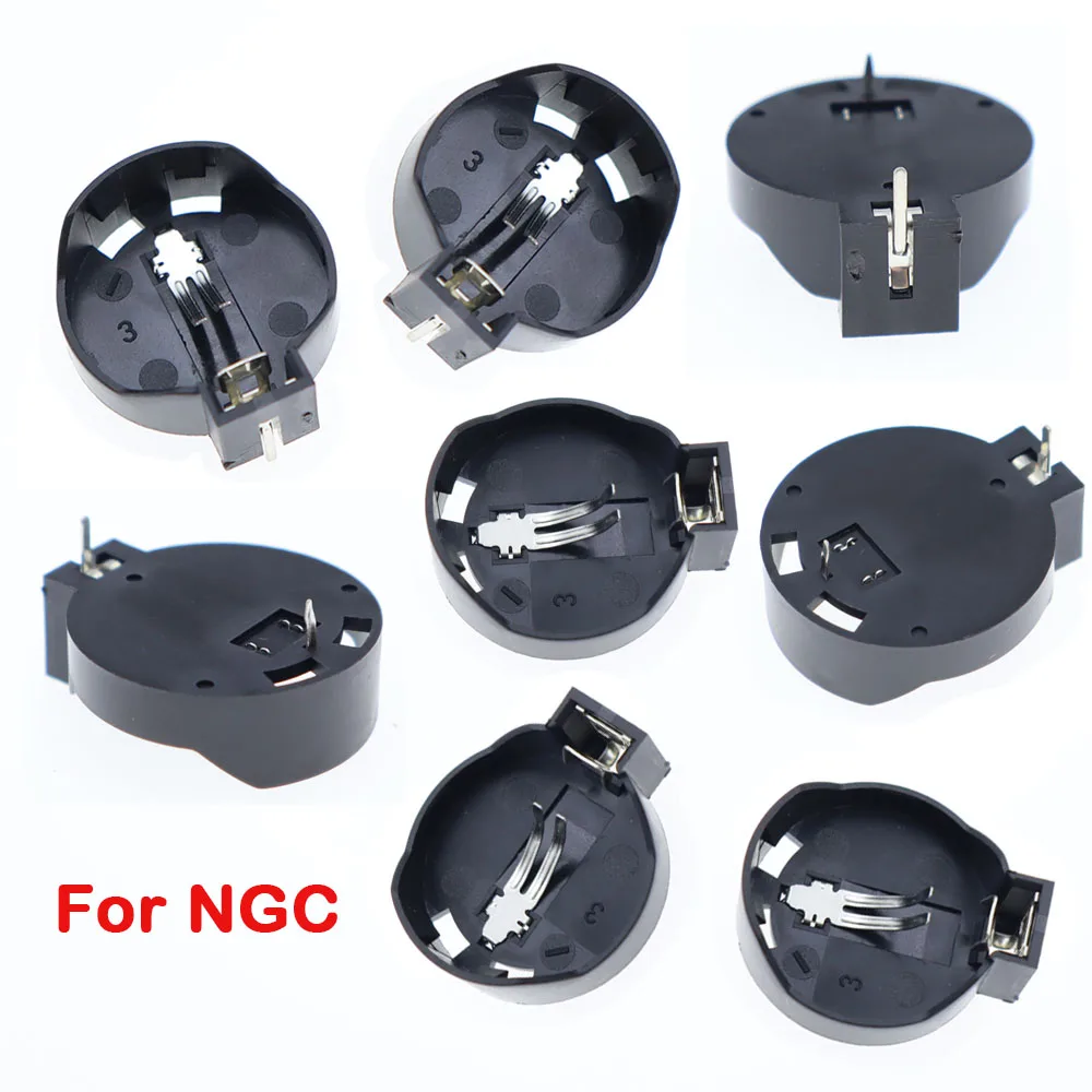 10 Uds CR2025 CR2032 botón de batería soporte de batería de pila de moneda para NGC 2032 soporte de batería caja de enchufe
