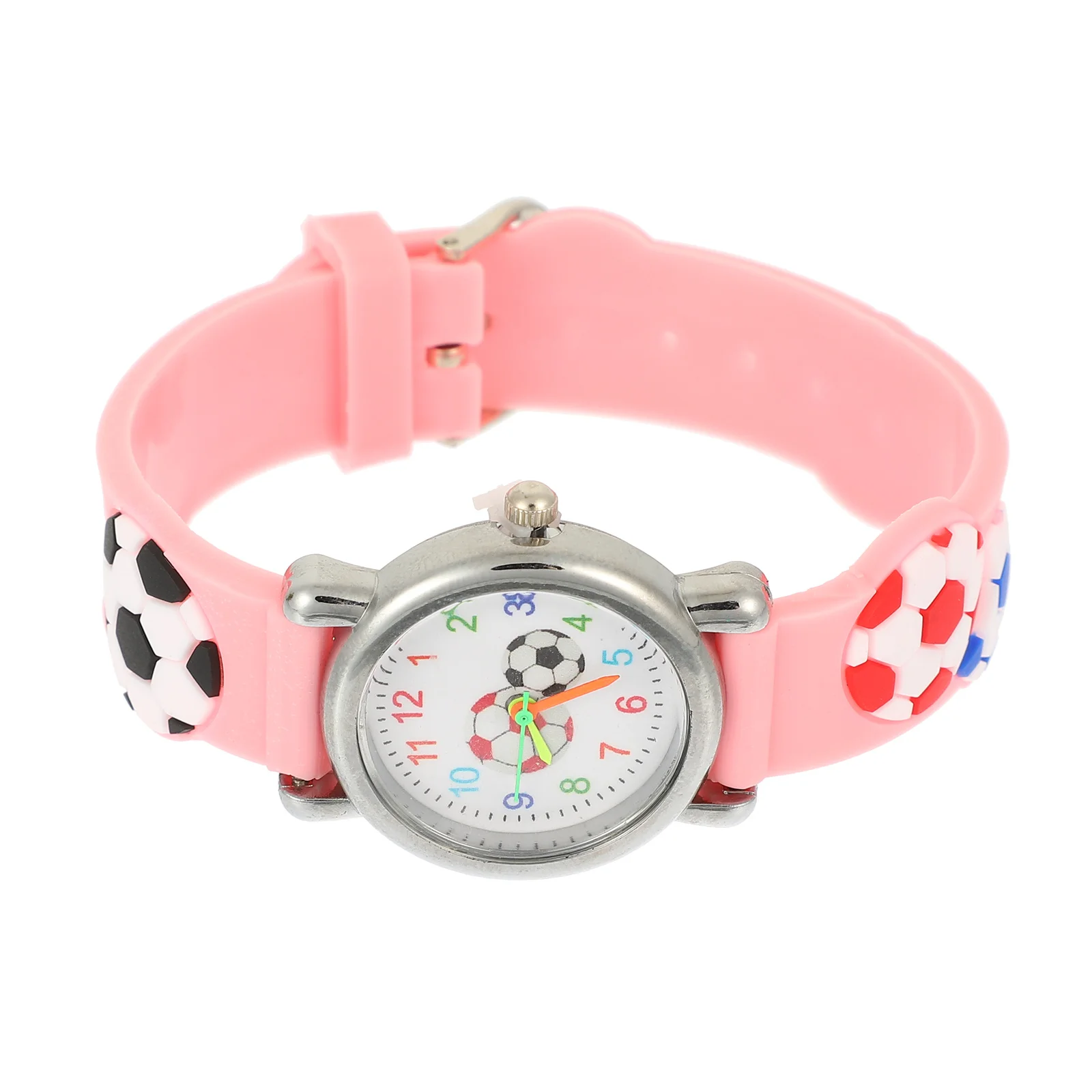 ساعة كرة القدم كارتونية رياضية لزمن الوقت المتين هدية التعلم وإكسسوارات عيد الميلاد
