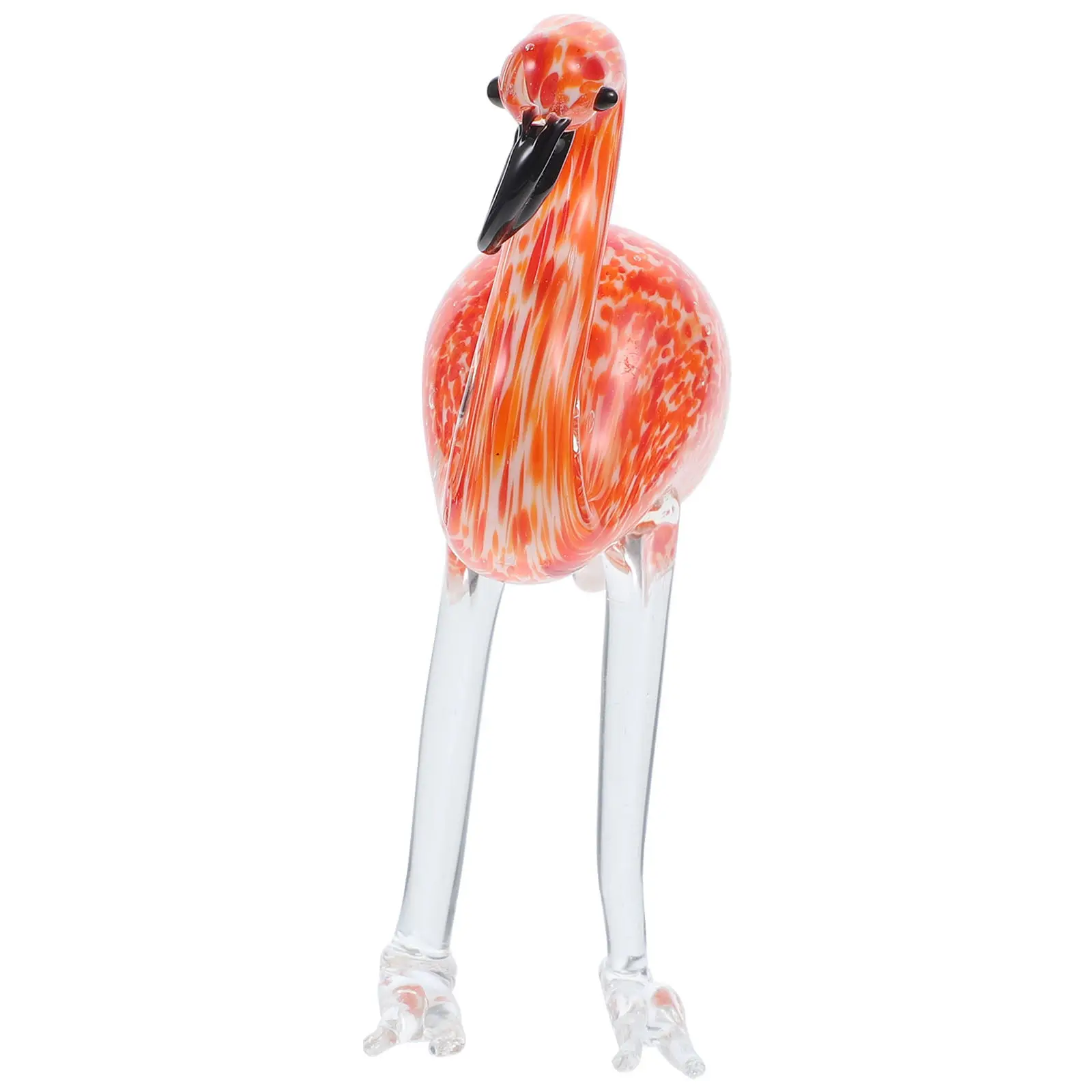 Adorno de Flamenco de Cristal, Decoración de Escritorio, Decoración para el Hogar, Estantería, Repisa, Mesa, Regalo de San Valentín, Símbolo de Amor