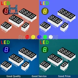 Tubo Digital de 5 piezas, anodecatode común, verde, azul, blanco, 3, 4 bits, 0,28, 0,36, 0,56 pulgadas, pantalla LED verde, 7 segmentos